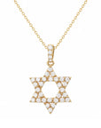 Brown & Co. 18k Yellow Gold 0.50ct Diamond Star Of David Pendant Necklace