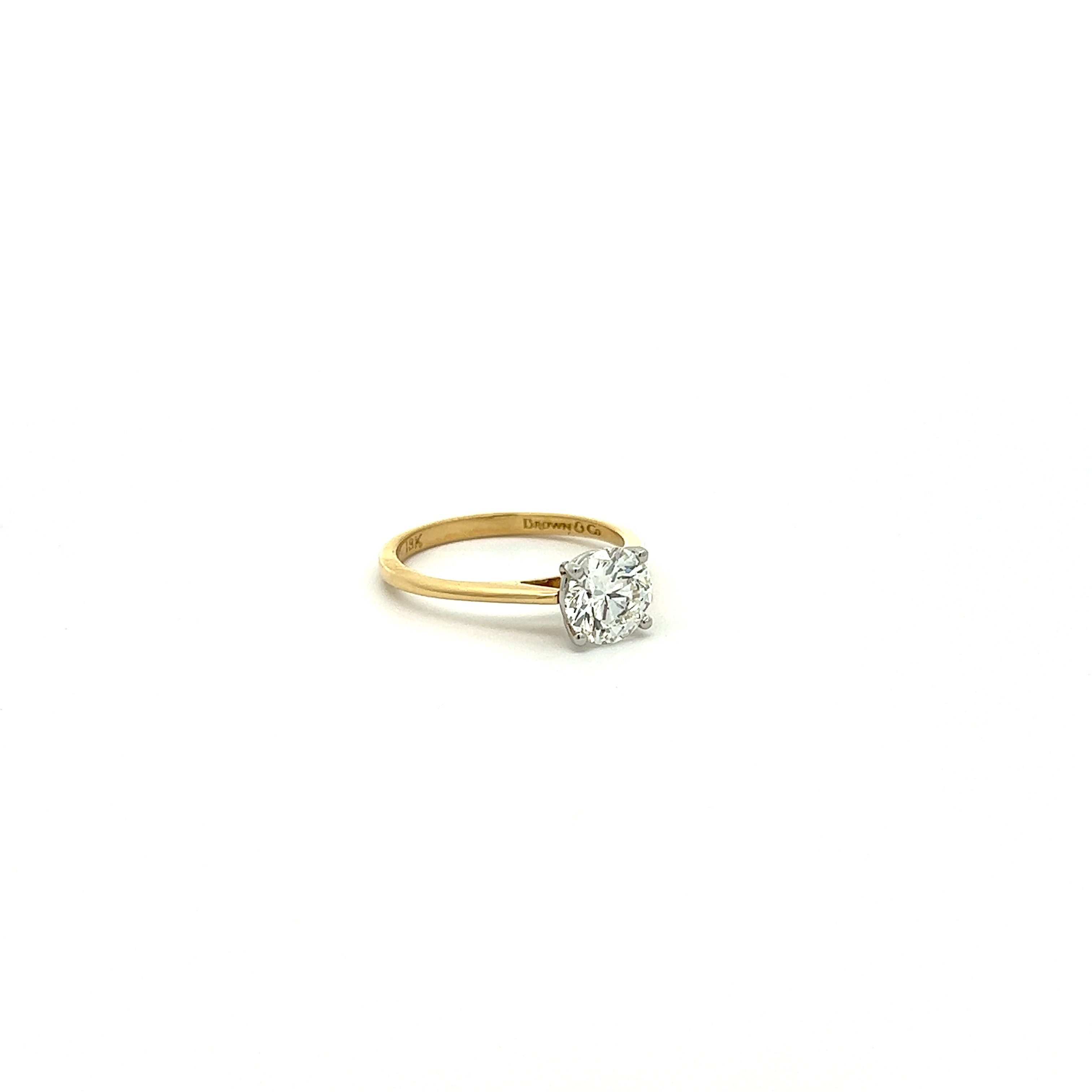 The Davenport 18k Yellow Gold Round Engagement Ring