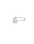 The 1974 18K White Gold Round Solitaire Engagement Ring