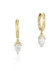 Phillips House 18k Yellow Gold One Of One Diamond Drop Earrings