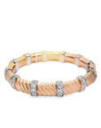 ESTATE 18K WHITE GOLD AND ROSE GOLD PICCHIOTTI EXPAN DIAMOND BRACELET