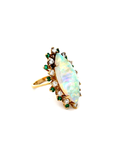 Estate 18k Yellow Gold Opal Ring