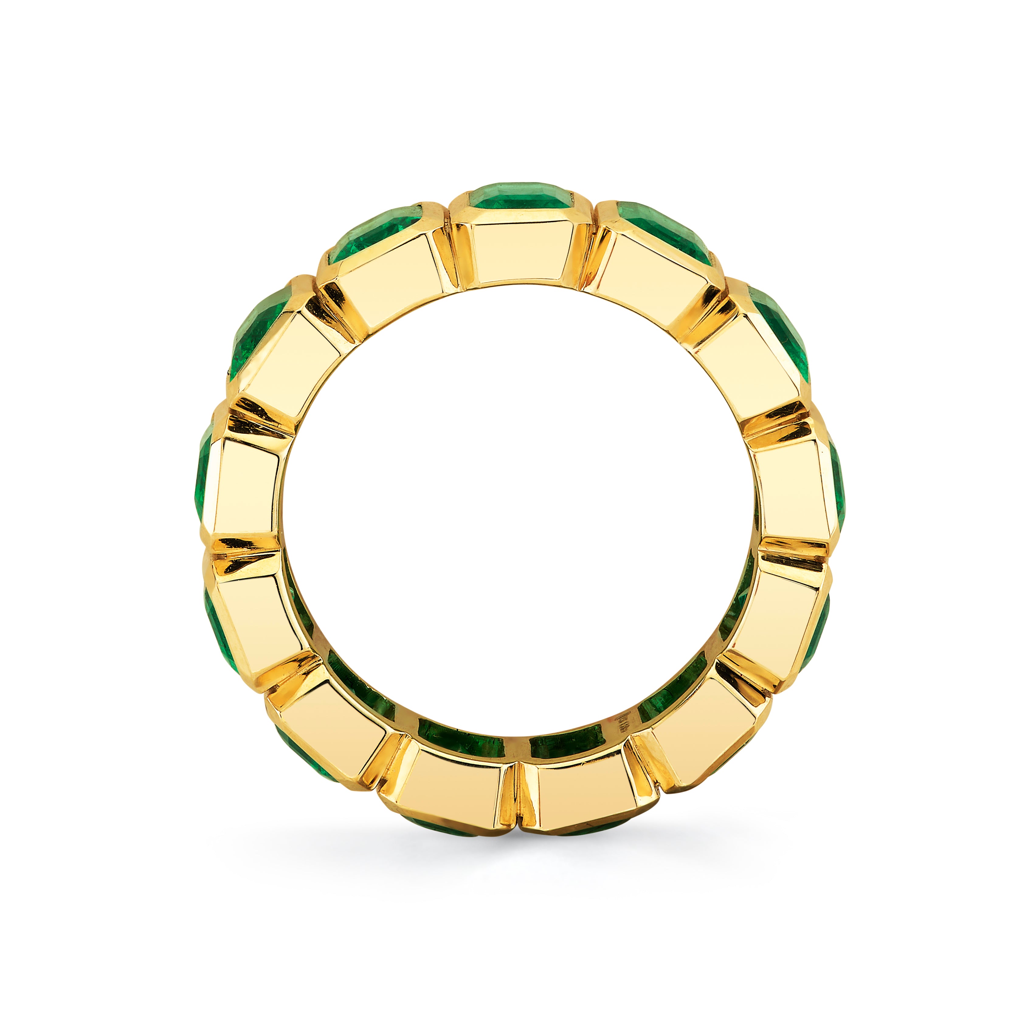 Norman Silverman 18k Yellow Gold Emerald Ring