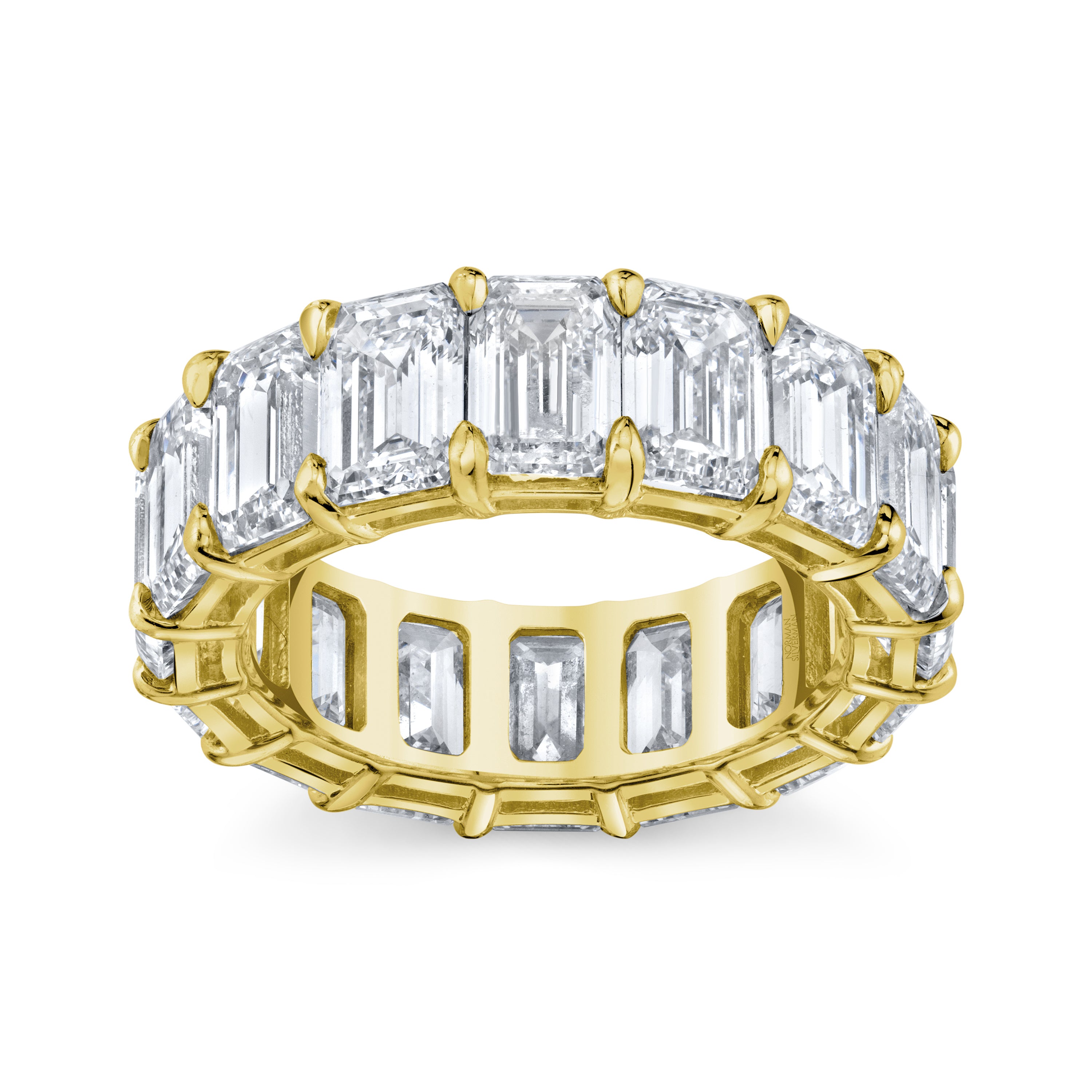 Norman Silverman 18k Yellow Gold Diamond Band