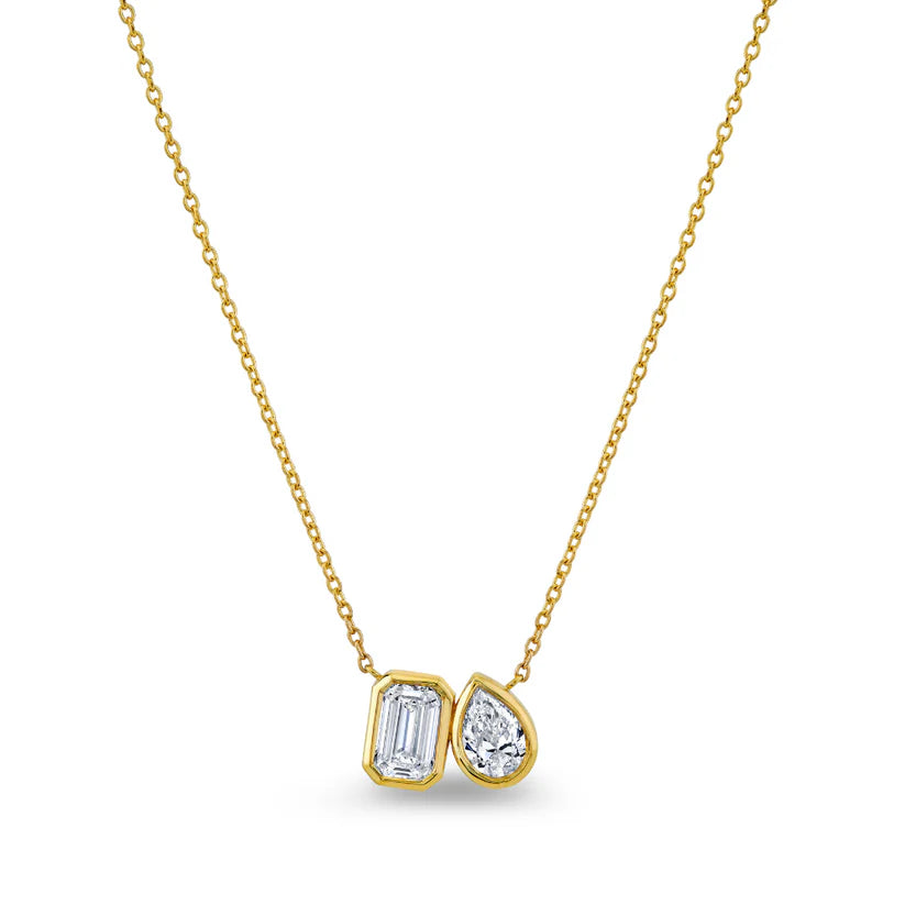Norman Silverman 18k Yellow Gold Diamond Necklace