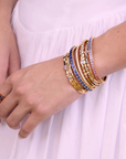 Penny Preville 18k Yellow Gold Moondance Diamond & Moonstone Bangle