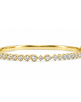 18k Yellow Gold Mixed Shape Diamond Bangle