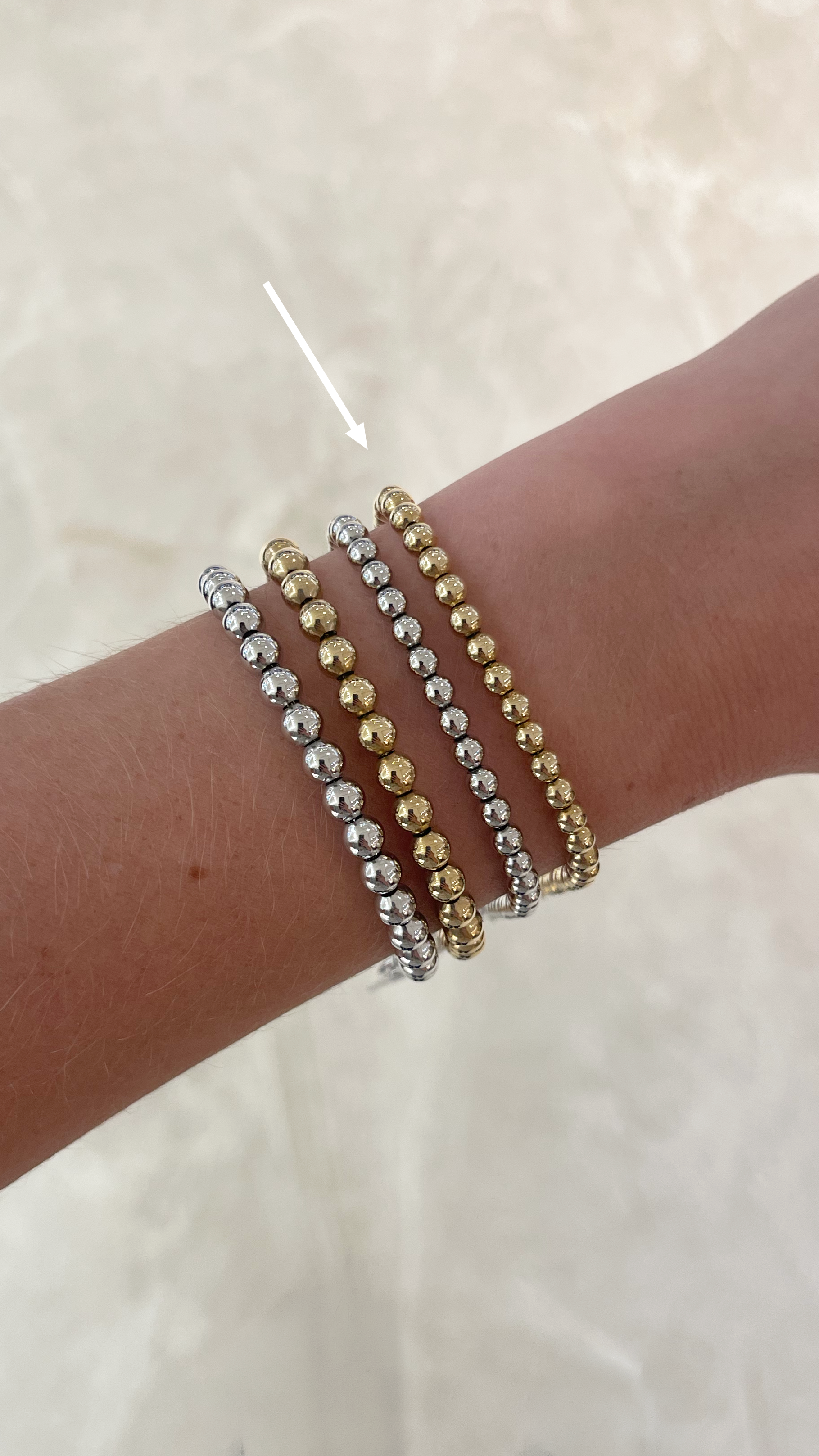 Brown &amp; Co. 14k Yellow Gold Beaded Bracelet