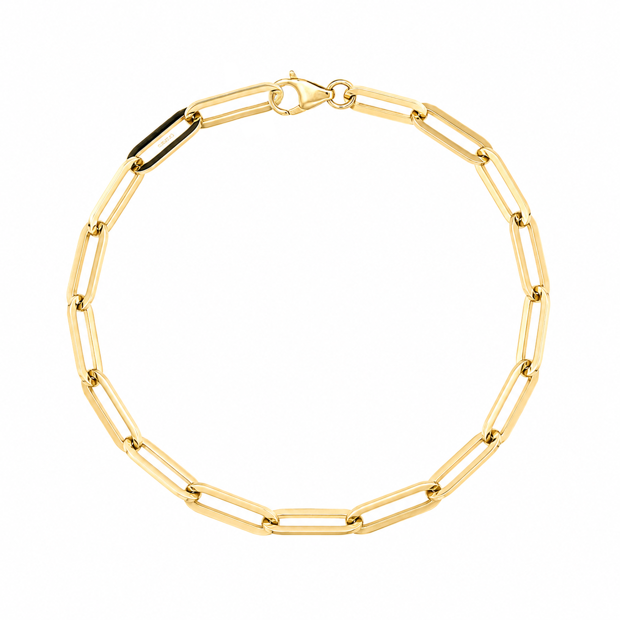 Brown &amp; Co. 14k Yellow Gold Paperclip Bracelet