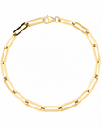 Brown & Co. 14k Yellow Gold Paperclip Bracelet