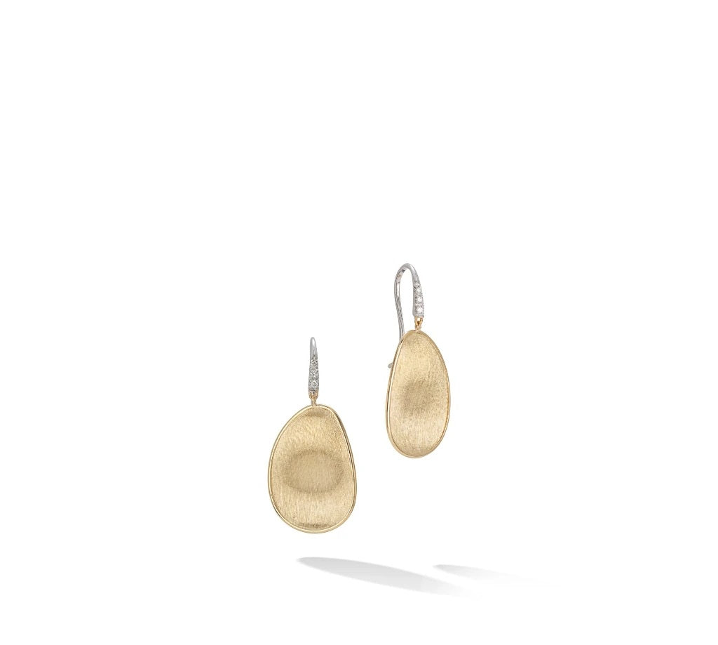 Marco Bicego 18k Yellow Gold Lunaria Diamond Drop Earrings