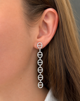 18k White Gold 2.25ctw Diamond Drop Earrings
