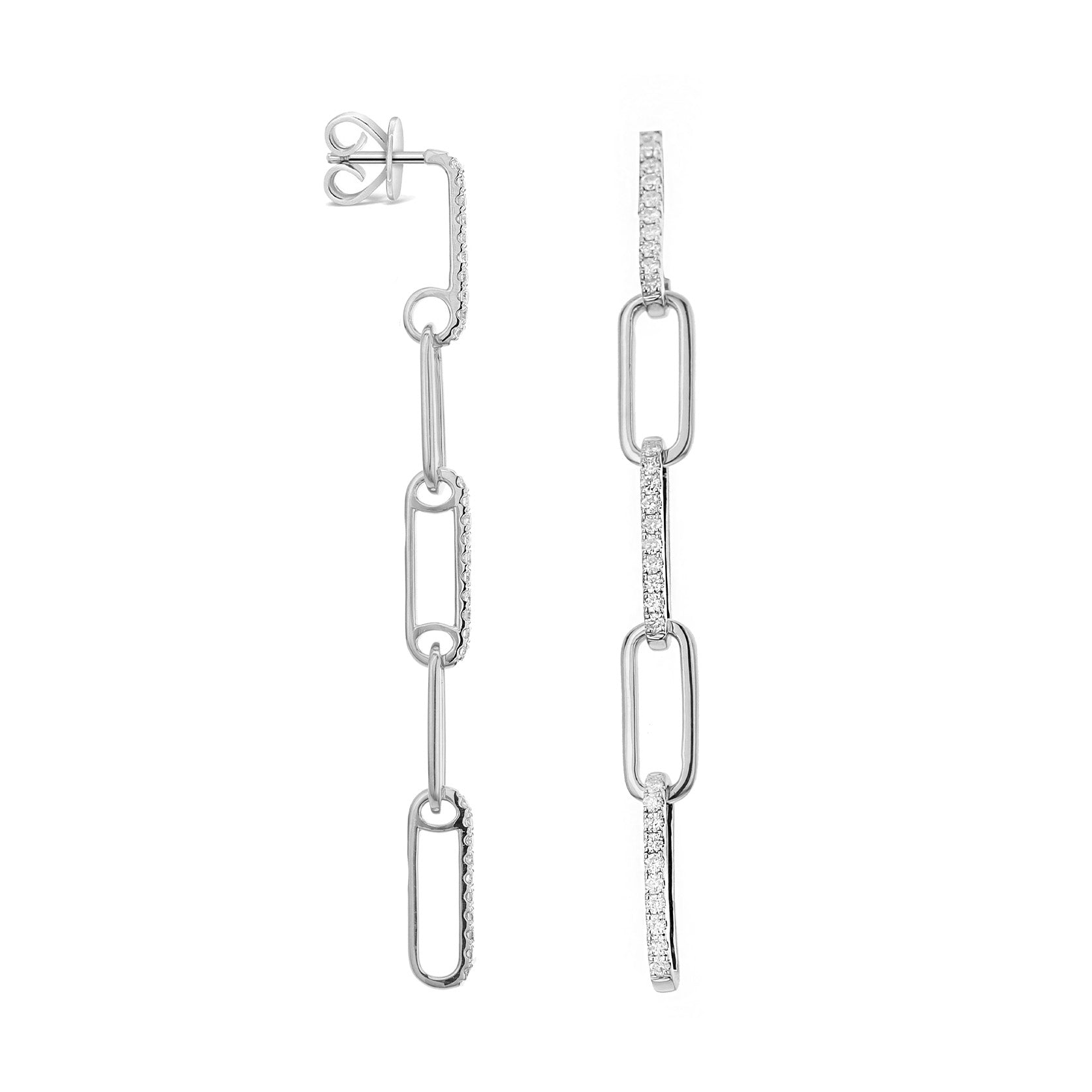 Brown &amp; Co. 18k Yellow Gold 0.45ctw Diamond Drop Link Earrings