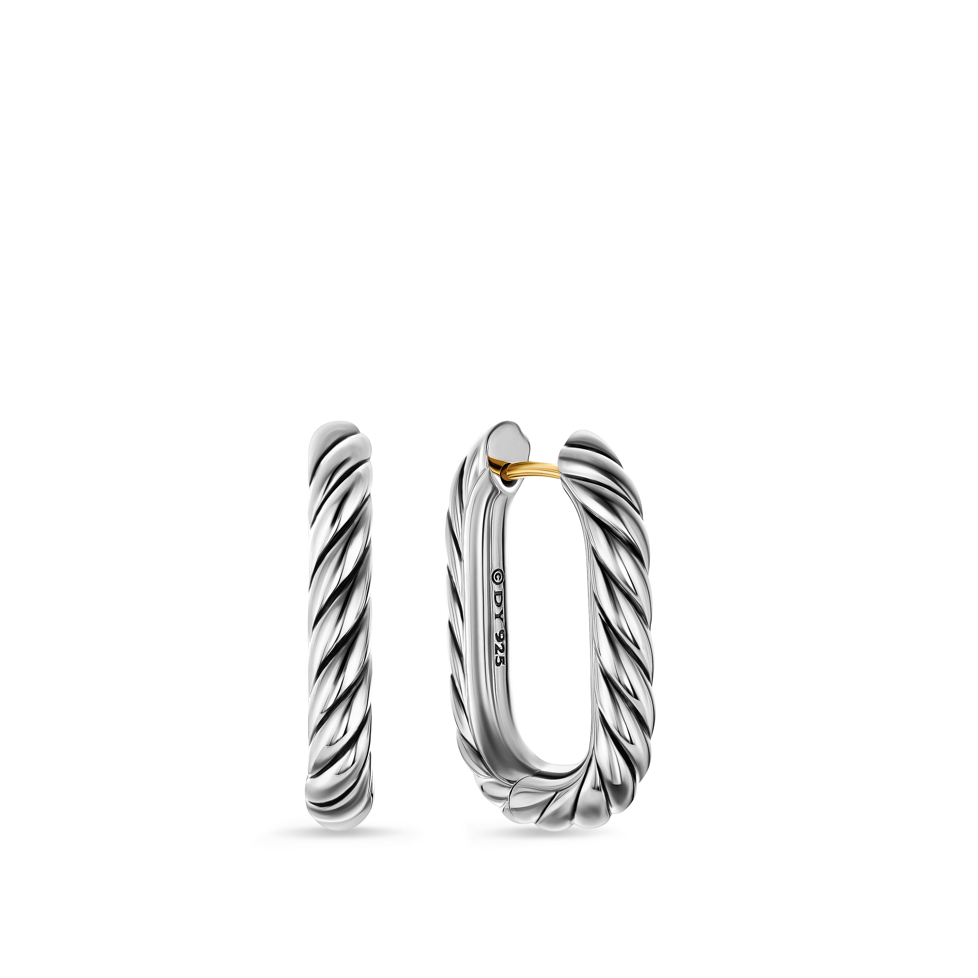 David Yurman Madison® Cable Hoop Earrings In Sterling Silver, 24.3mm