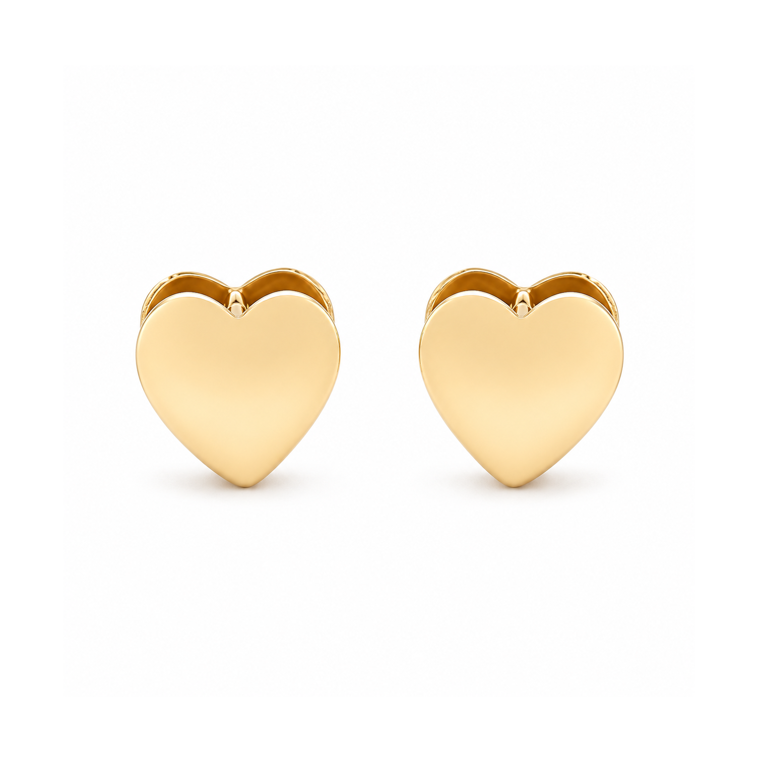 Brown &amp; Co. 14k Yellow Gold Heart Huggie Earrings