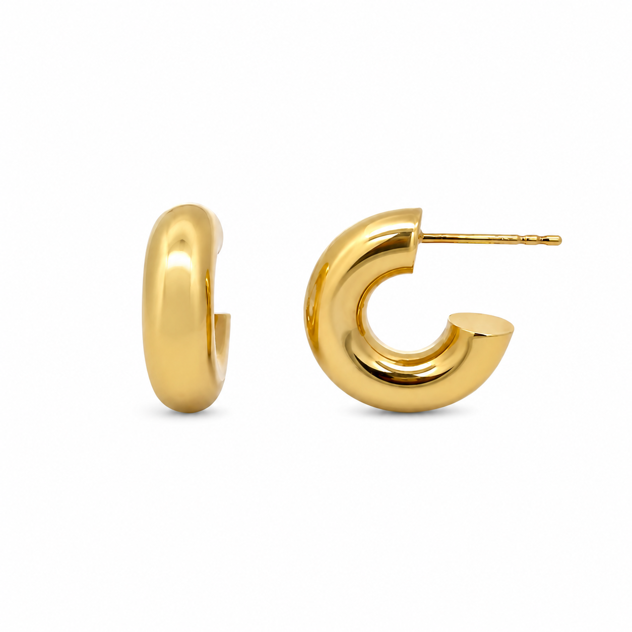 Brown &amp; Co. 14K Yellow Gold Small Huggie Earrings