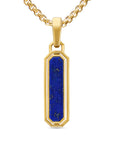 David Yurman Streamline® Inlay Amulet In 18k Yellow Gold With Black Onyx And Lapis, 30.7mm