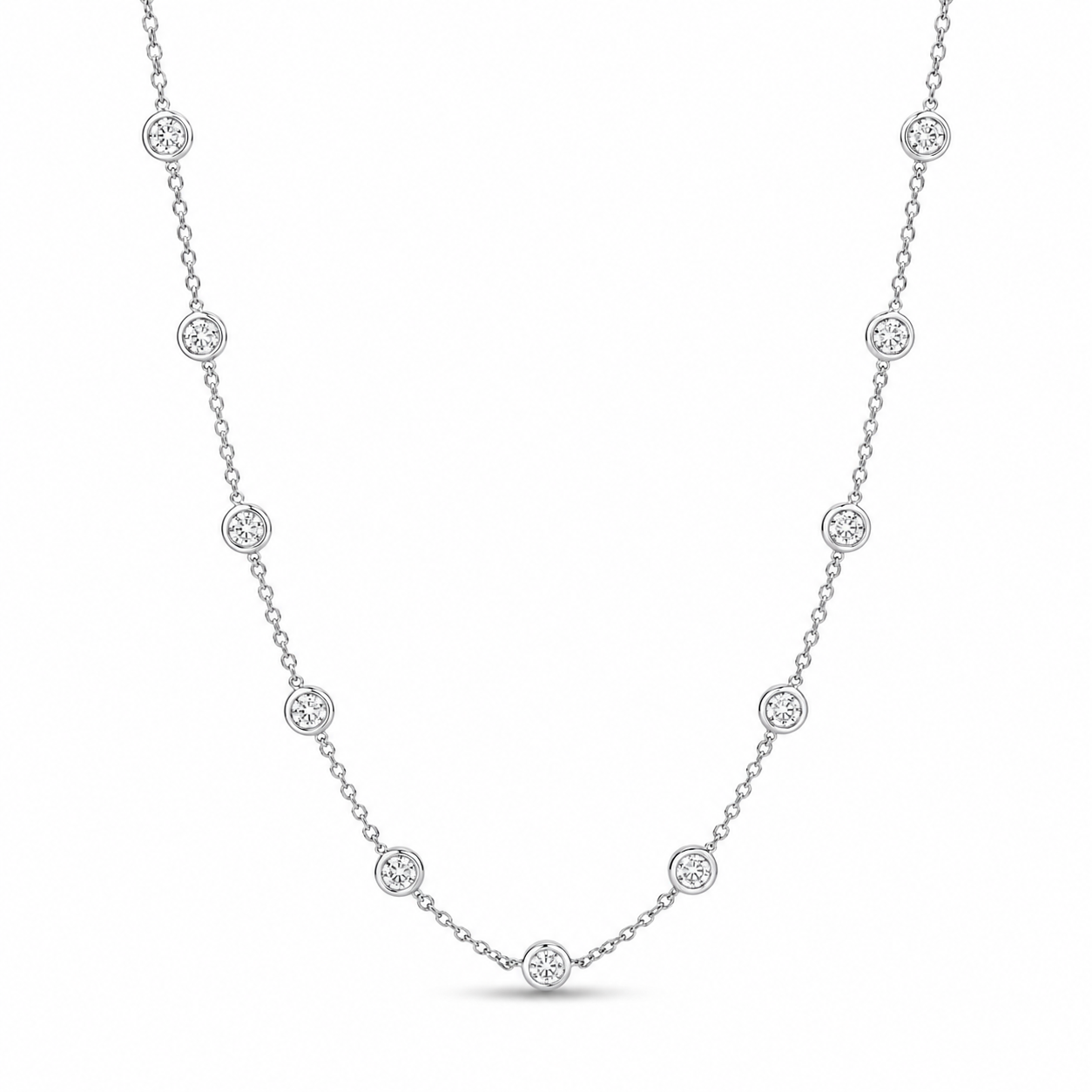 Brown &amp; Co. 18k White Gold Diamond Necklace