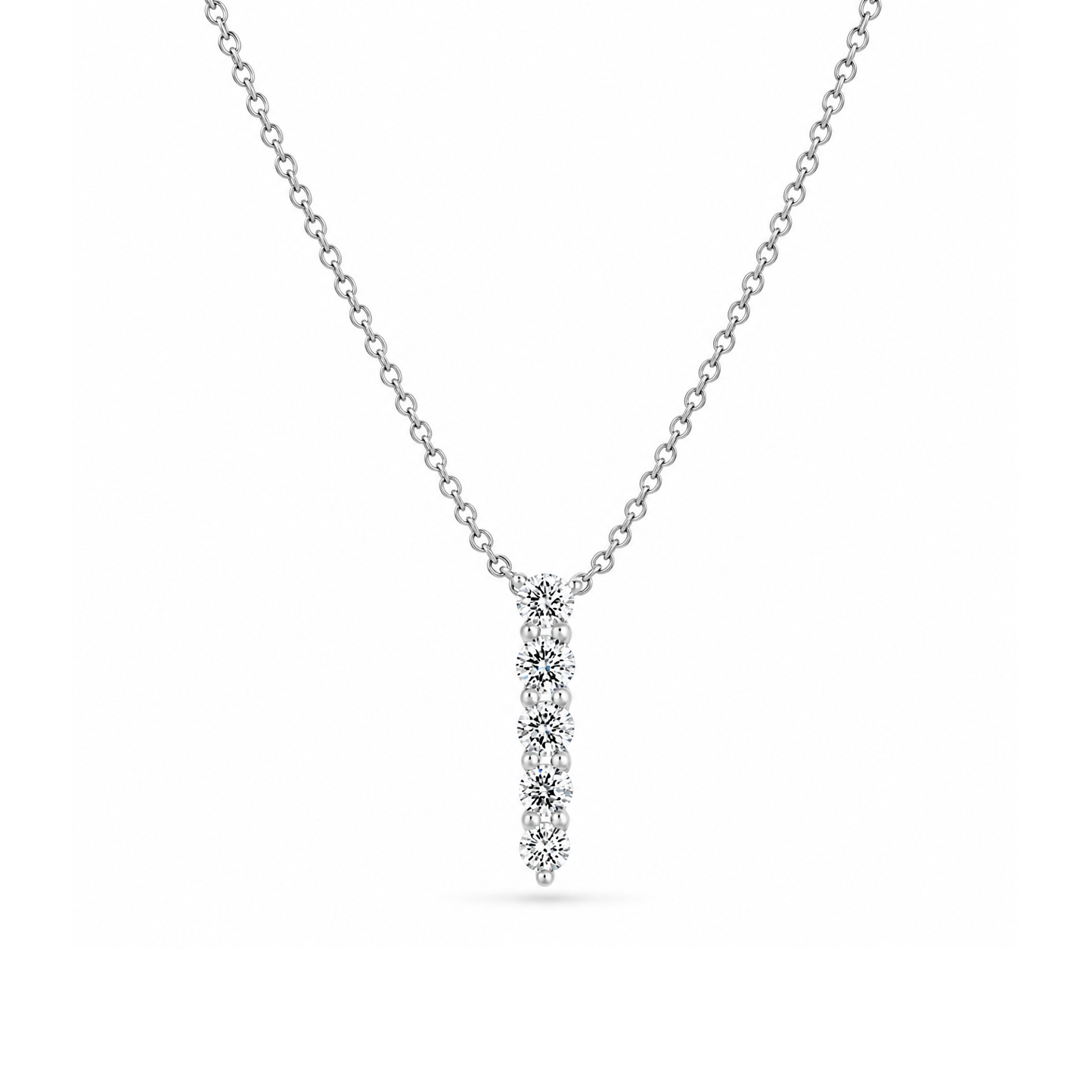Memoire 18K White Gold IDENTITY Diamond Necklace