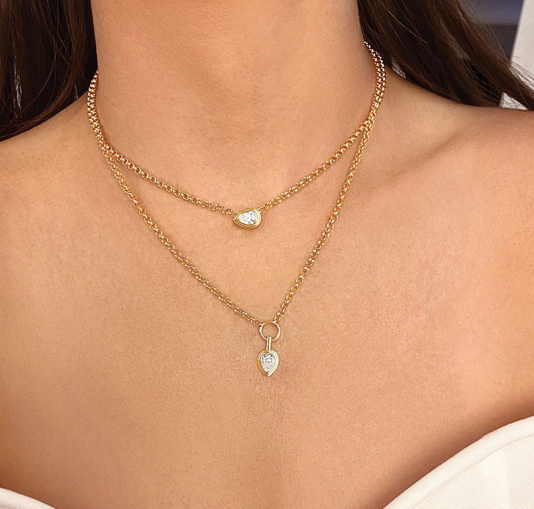 Phillips House Platinum &amp; 18k Yellow Gold One Of One Diamond Necklace
