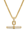 David Yurman Madison® Toggle Pendant In 18k Yellow Gold With Diamonds, 20.2mm