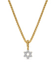 David Yurman Micro Pavé Star Of David Amulet In 18k Yellow Gold With Diamonds, 7.4mm