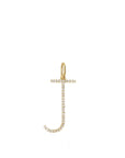 Rachel Reid 14k Yellow Gold Diamond Oversized Letter "J" Charm
