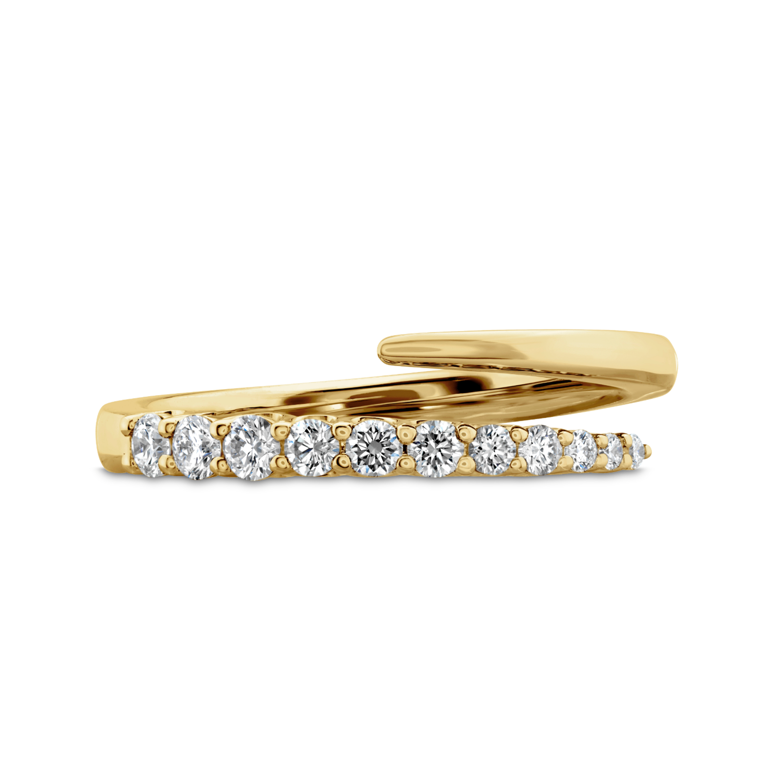 Pointed Diamond Bypass Ring, 0.27ctw