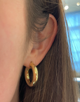 Brown & Co. 14k Yellow Gold Hoop Earrings