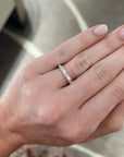 East-West Baguette Diamond Band, 0.87ctw