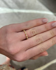 Bezel Set Alternating Round Diamond Band, 0.18ctw