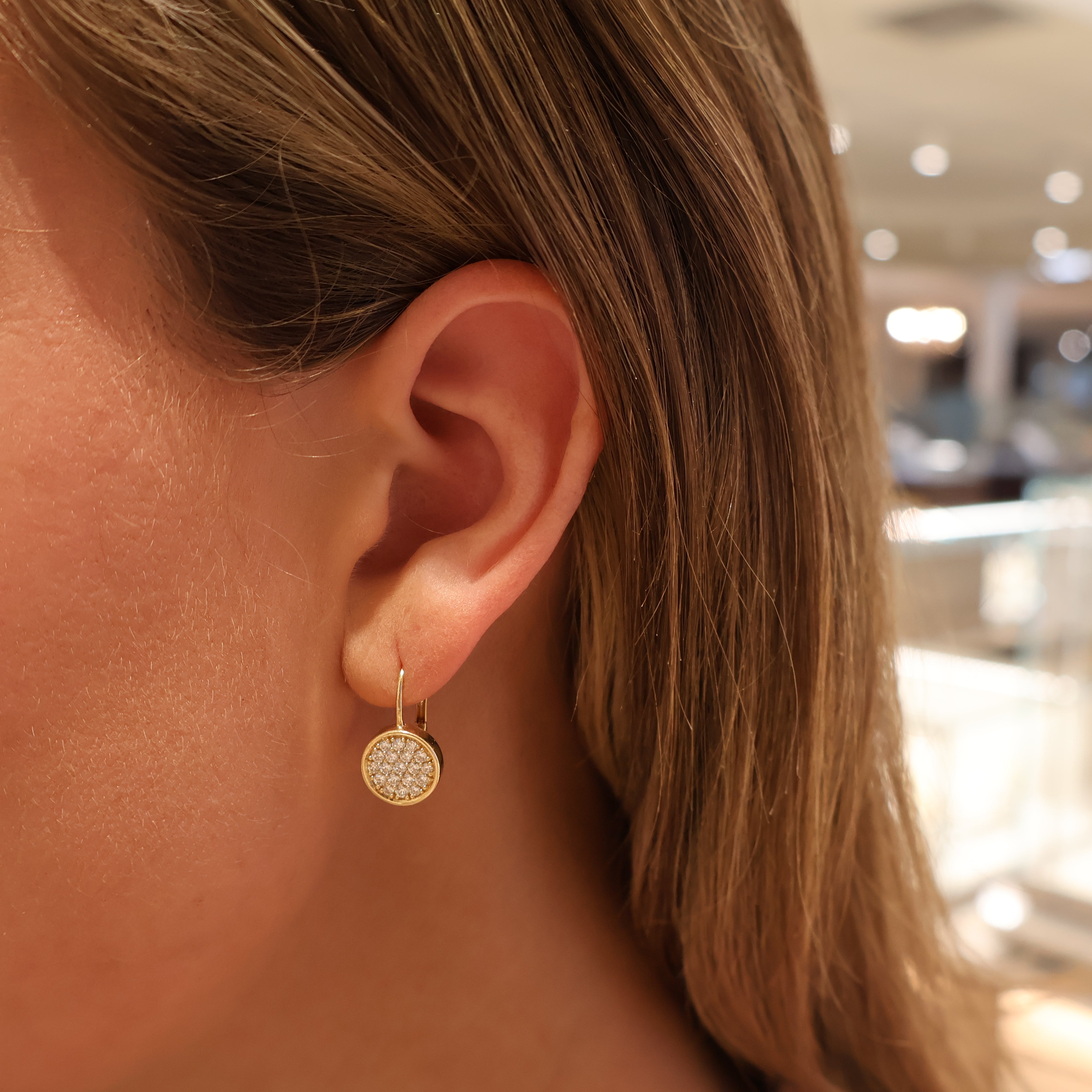 Penny Preville 18k Yellow Gold Diamond Earrings
