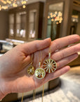 18k Yellow Gold Diamond Star Pendant Necklace
