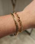 ESTATE 14K YELLOW GOLD LINK BRACELET