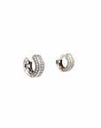 Estate 18k White Gold Earrings