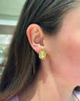 Estate 18k Yellow Gold Earrings