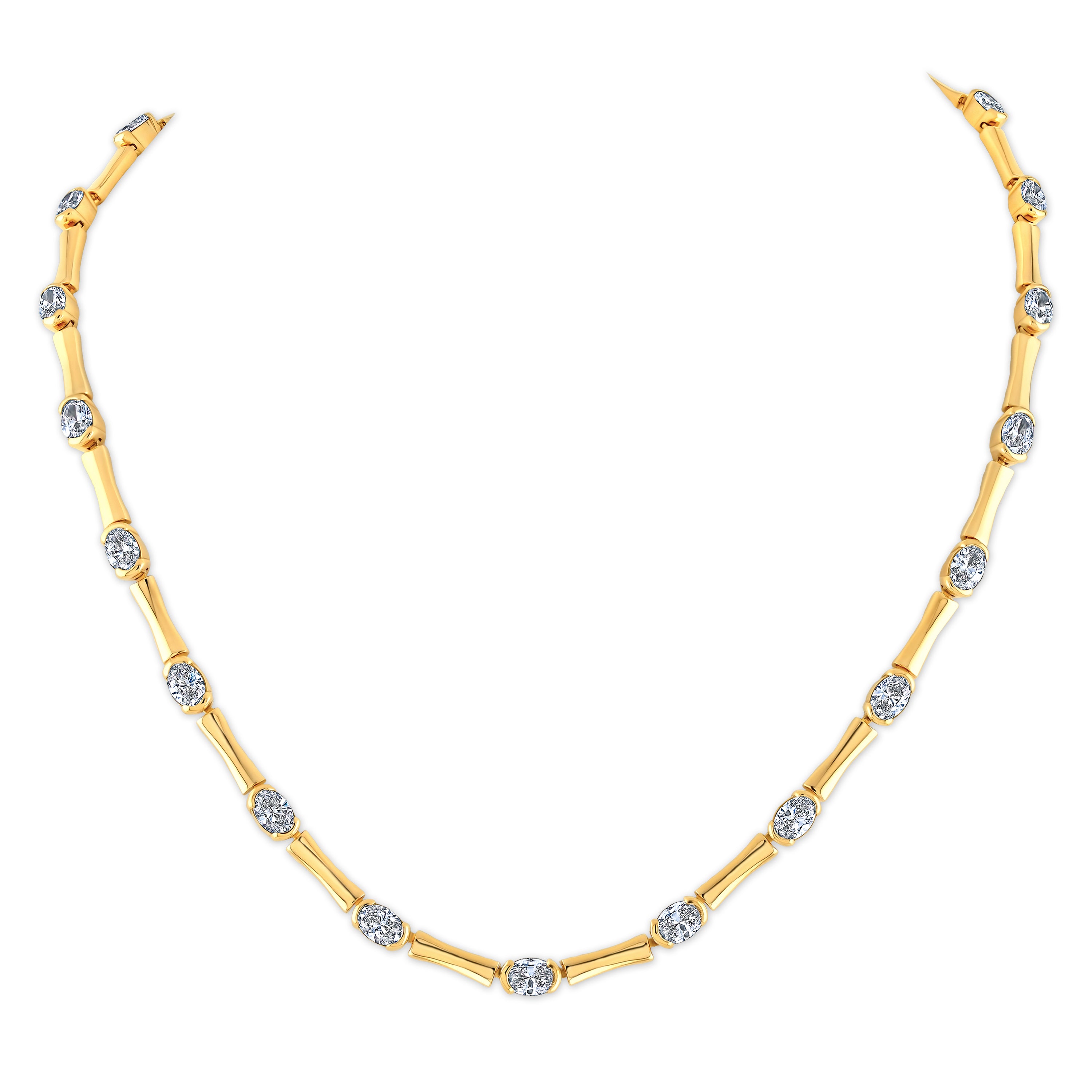 Norman Silverman 18k Yellow Gold Diamond Necklace