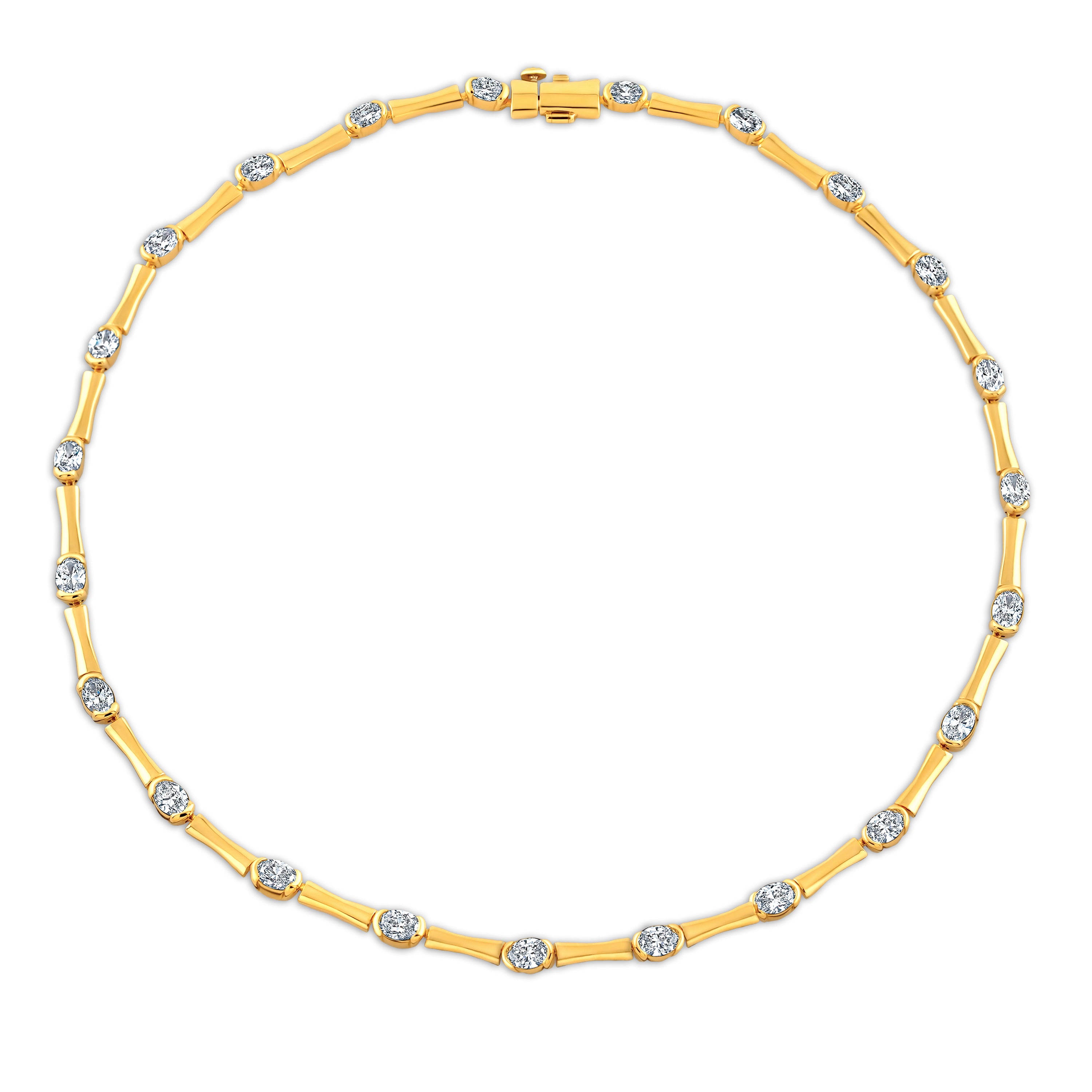 Norman Silverman 18k Yellow Gold Diamond Necklace