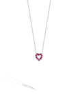 Roberto Coin 18k White Gold Hearts Colored Gemstone & Diamond Necklace