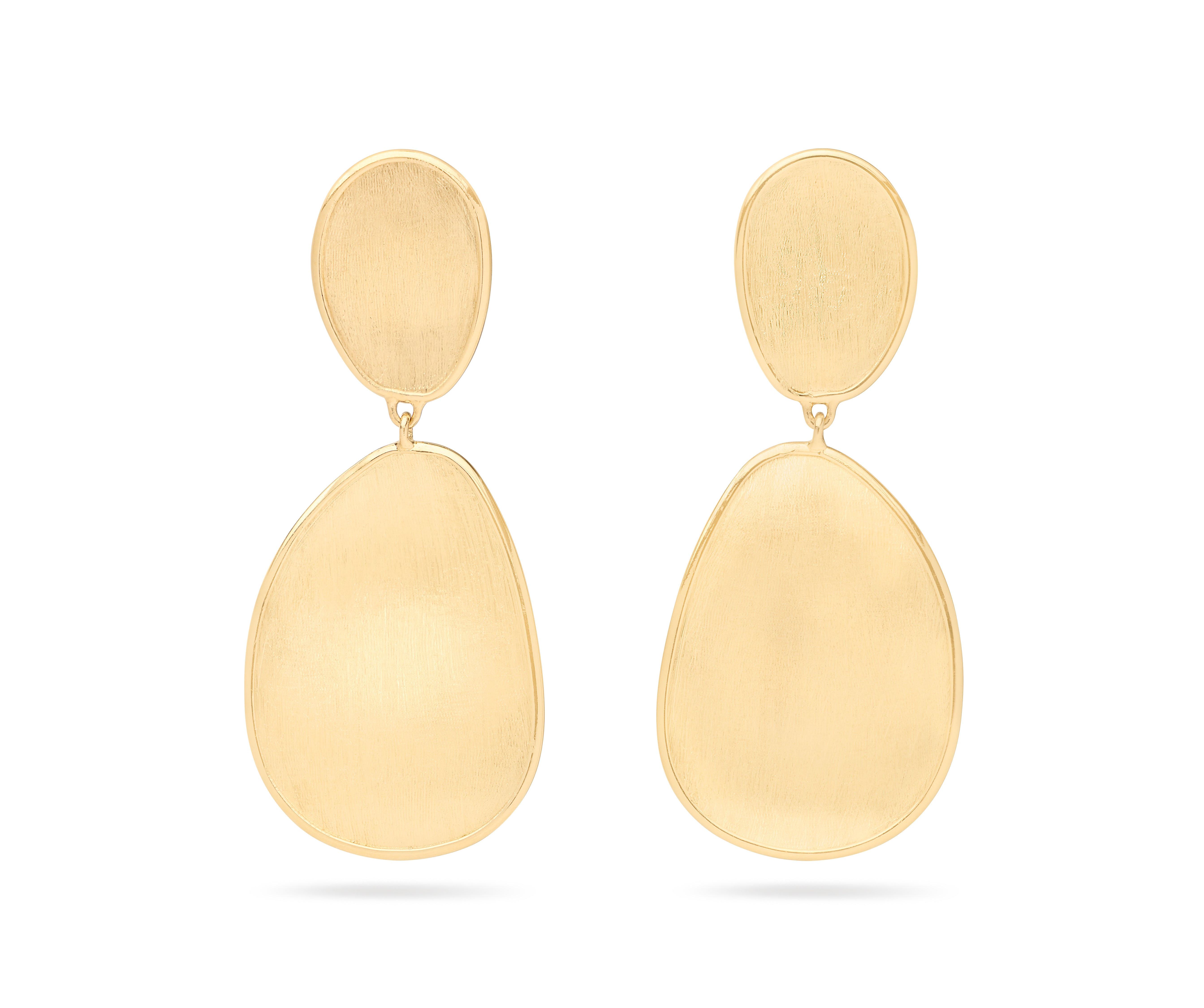 18k Yellow Gold Lunaria Drop Earrings
