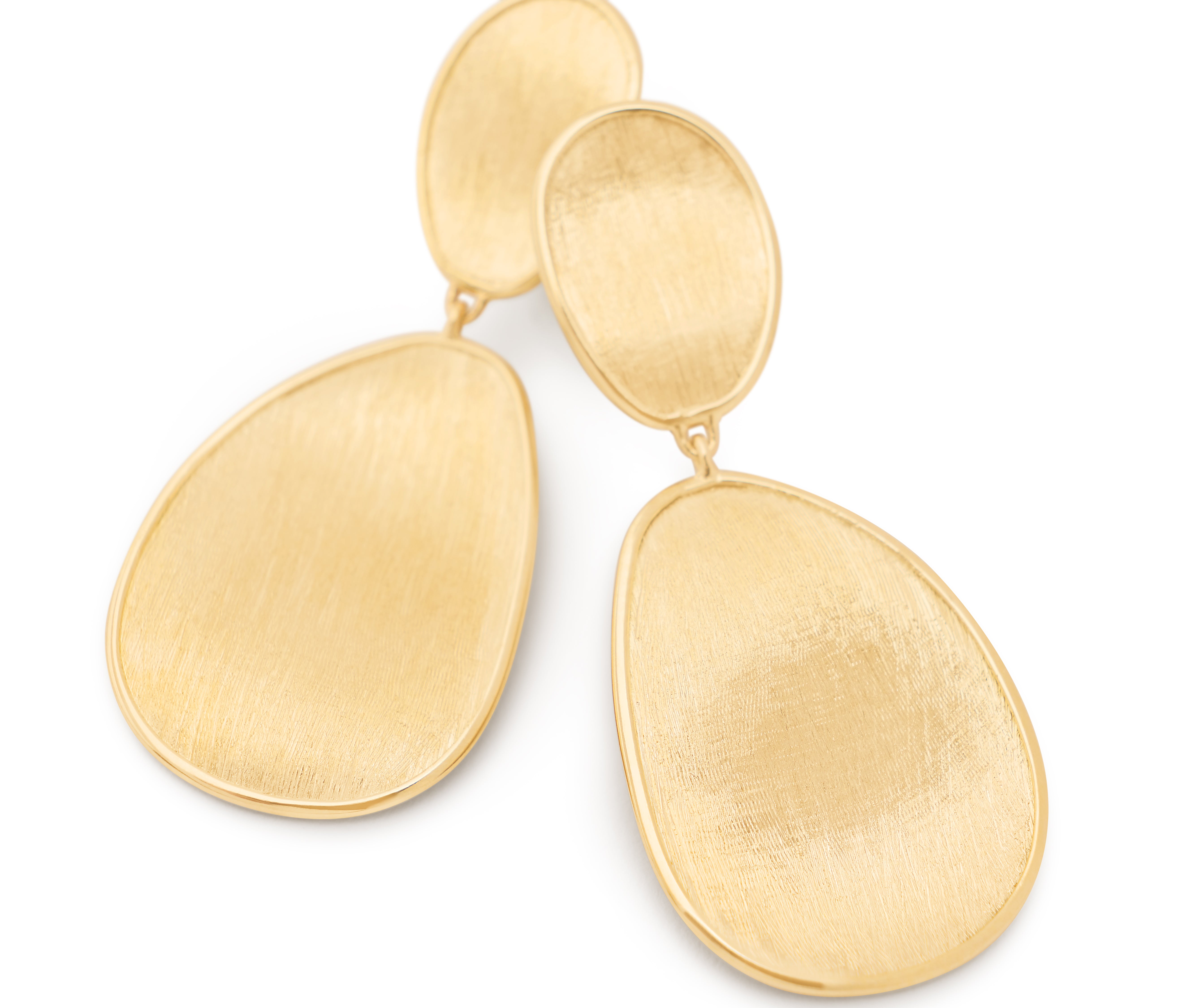 18k Yellow Gold Lunaria Drop Earrings