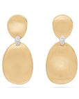 18k Yellow Gold Lunaria Diamond Drop Earrings