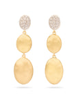 18k Yellow Gold Siviglia Diamond Drop Earrings