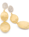 18k Yellow Gold Siviglia Diamond Drop Earrings