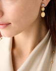 18k Yellow Gold Siviglia Diamond Drop Earrings
