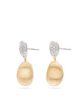 Marco Bicego 18k Yellow Gold Lunaria Diamond Drop Earrings