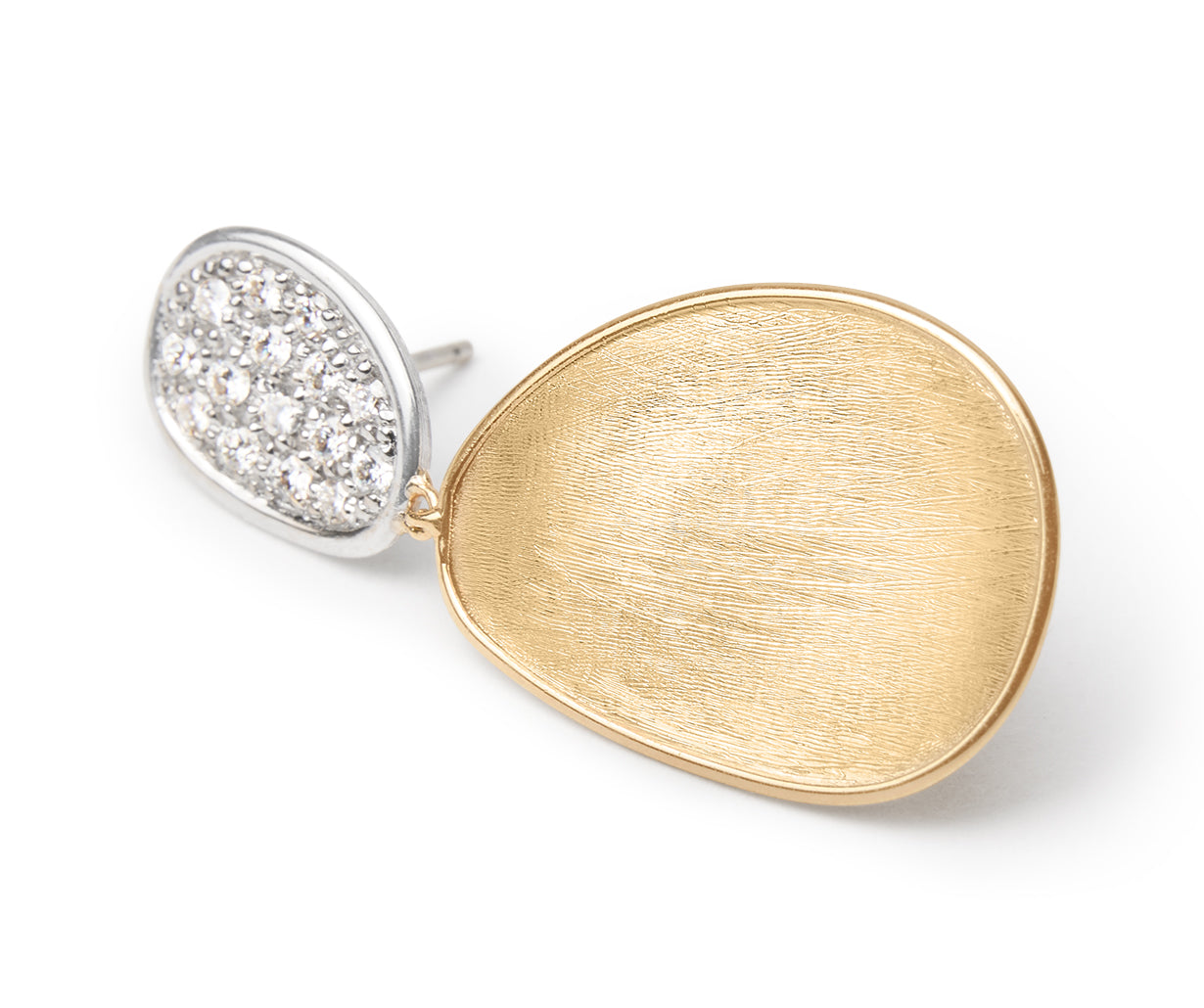 Marco Bicego 18k Yellow Gold Lunaria Diamond Drop Earrings