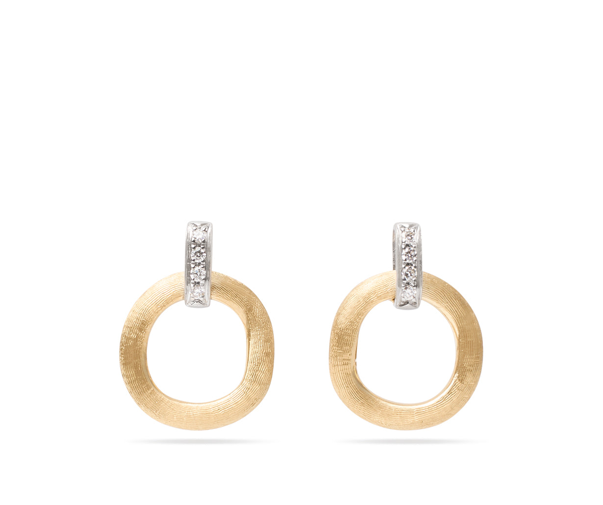 Marco Bicego 18K White &amp; Yellow Gold JAIPUR Diamond Earrings