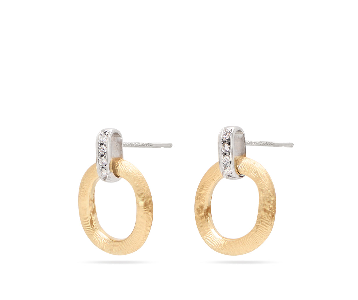 Marco Bicego 18K White &amp; Yellow Gold JAIPUR Diamond Earrings