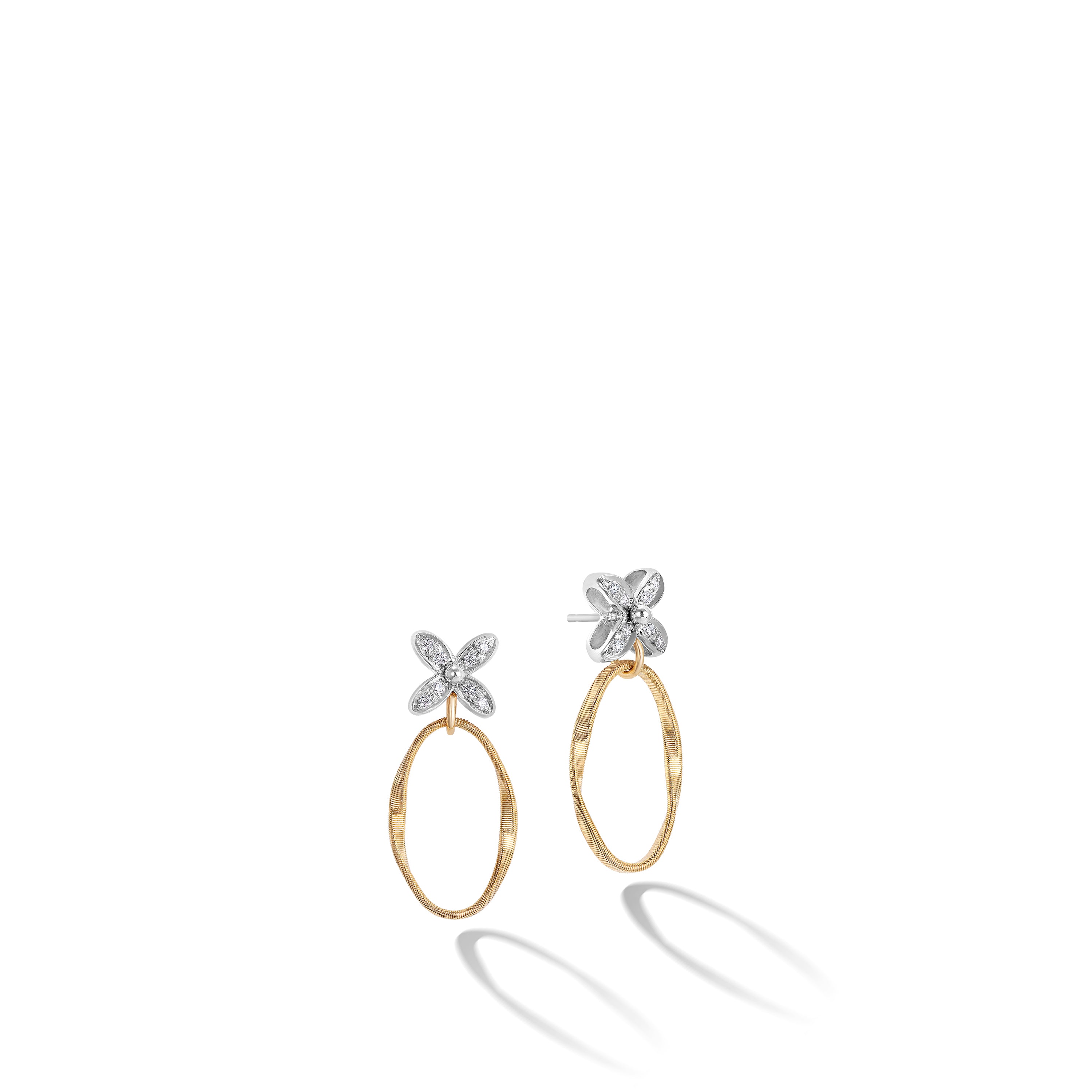 Marco Bicego 18k Yellow &amp; White Gold Marrakech Diamond Earrings